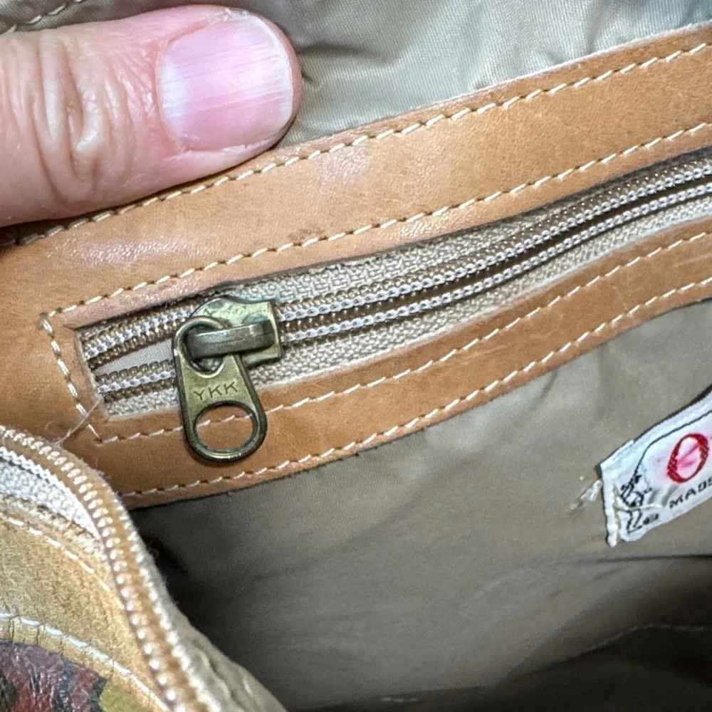 Vintage ORVIS Green and Brown Women's Bag
